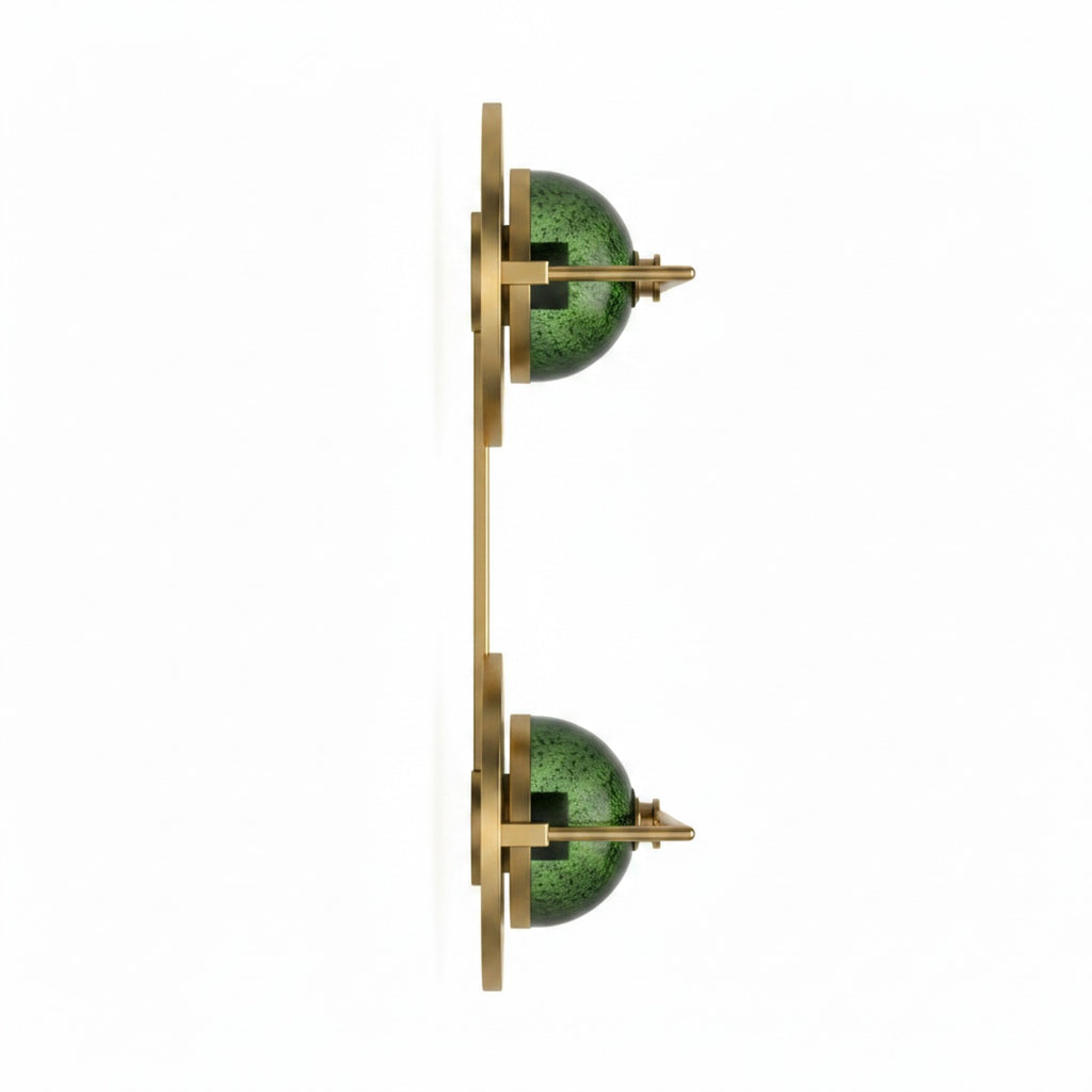 Wattle Art Deco Wall Lamp - Side Angle