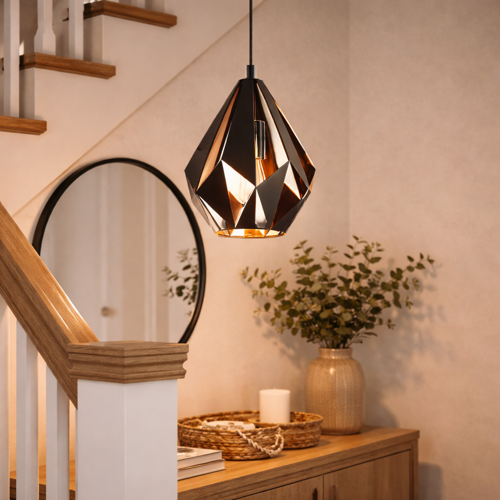 Hanglamp Met Geometrische Open Kap Voor Binnenruimtes