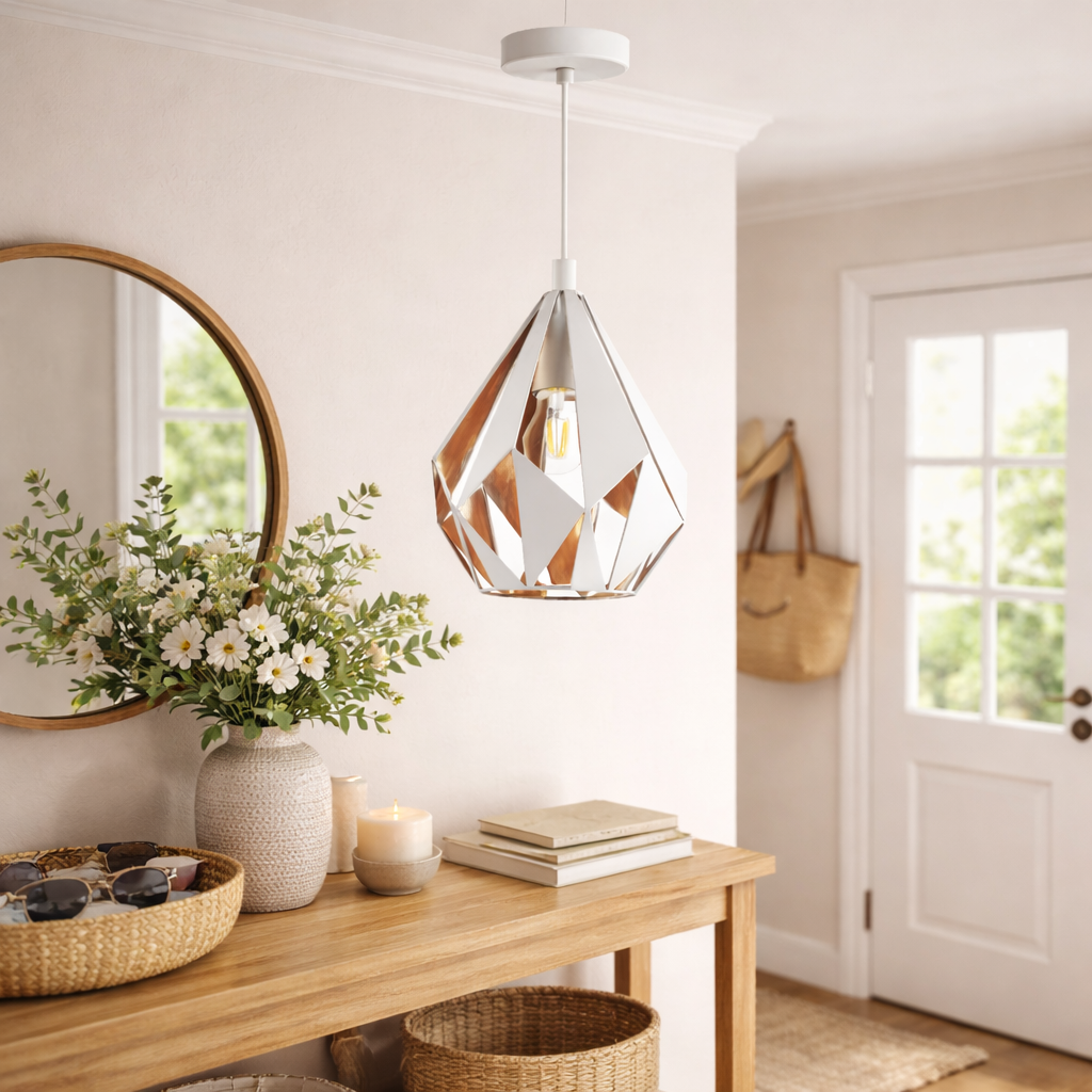 Hanglamp Met Geometrische Open Kap Voor Binnenruimtes