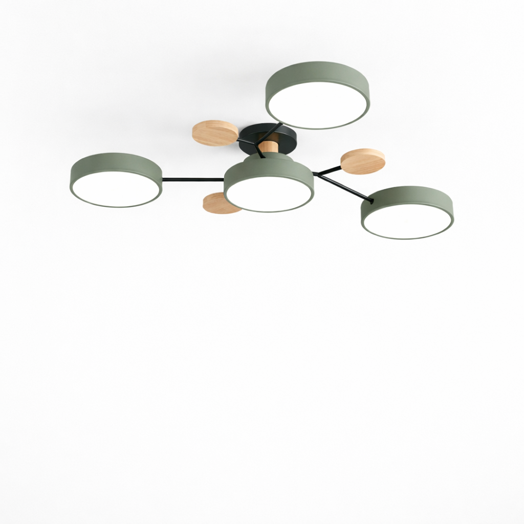 Circular Living Room Lamp with Integrated LED Module