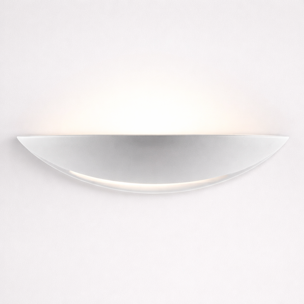 Ceramic Wall Lamp With Upward And Downward Light Beam