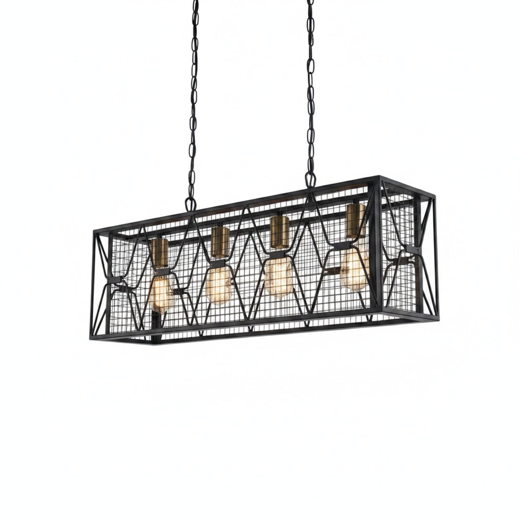 4/6-Light Kitchen Island Linear Chandelier - Anchor