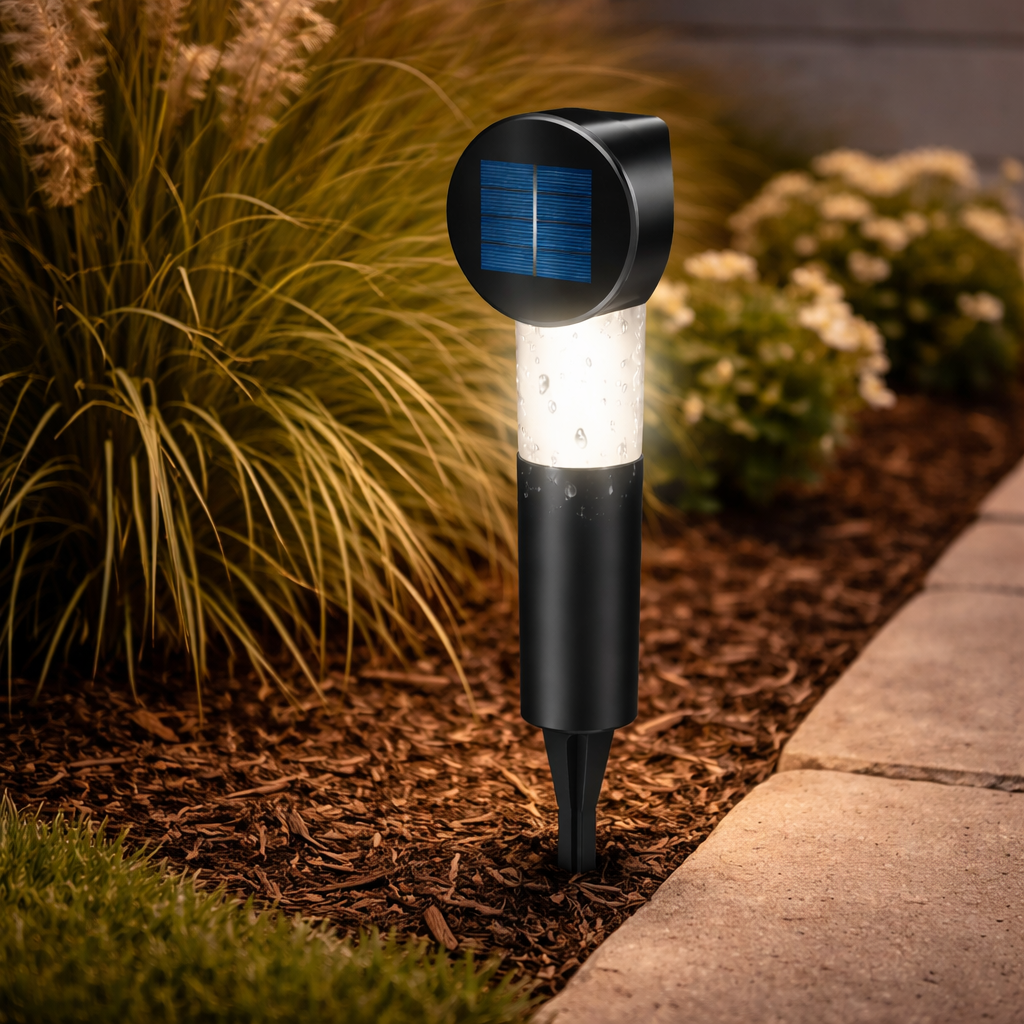 Solar-Powered Outdoor Lamp