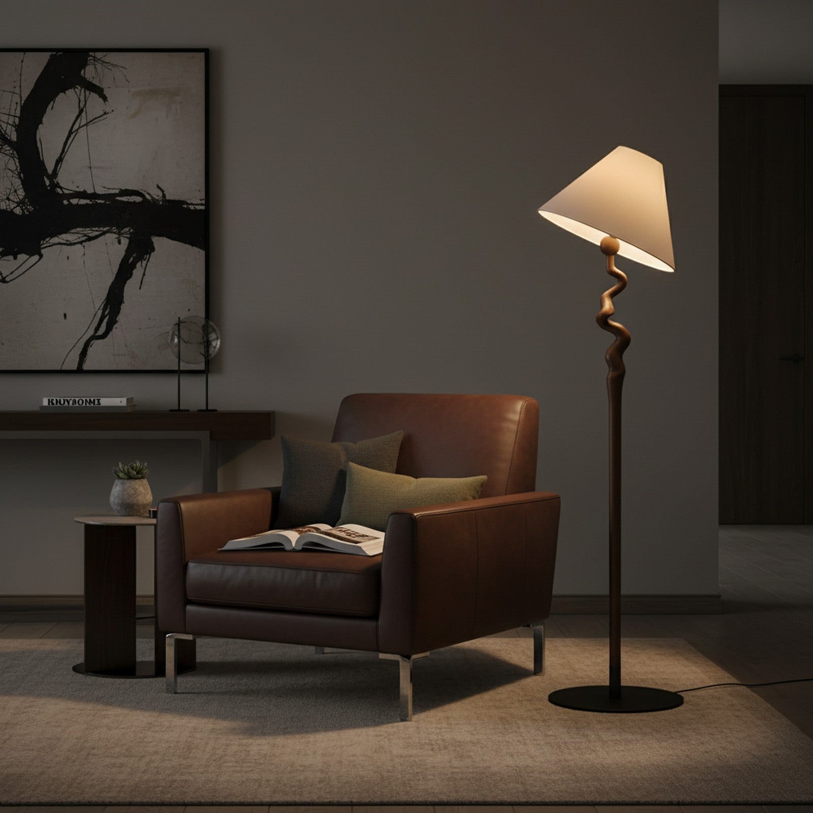 Brodie Floor Lamp - Living Room Lifestyle