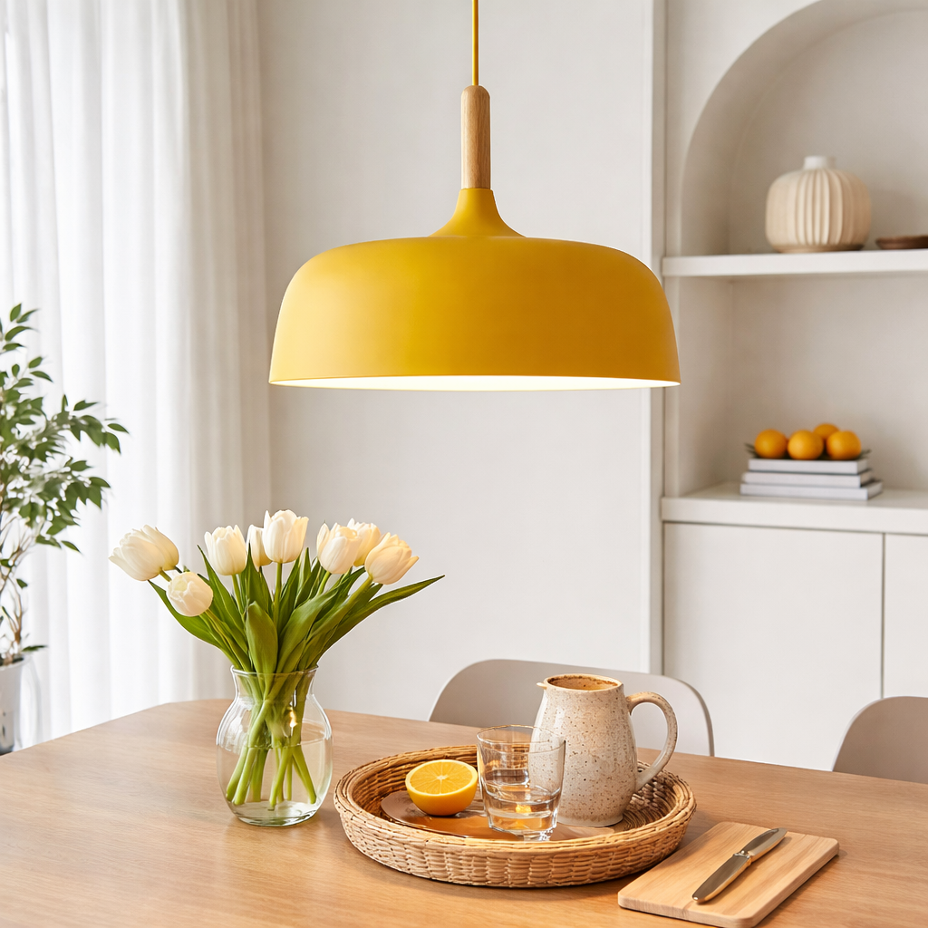 Nordisk loftslampe med enkel form