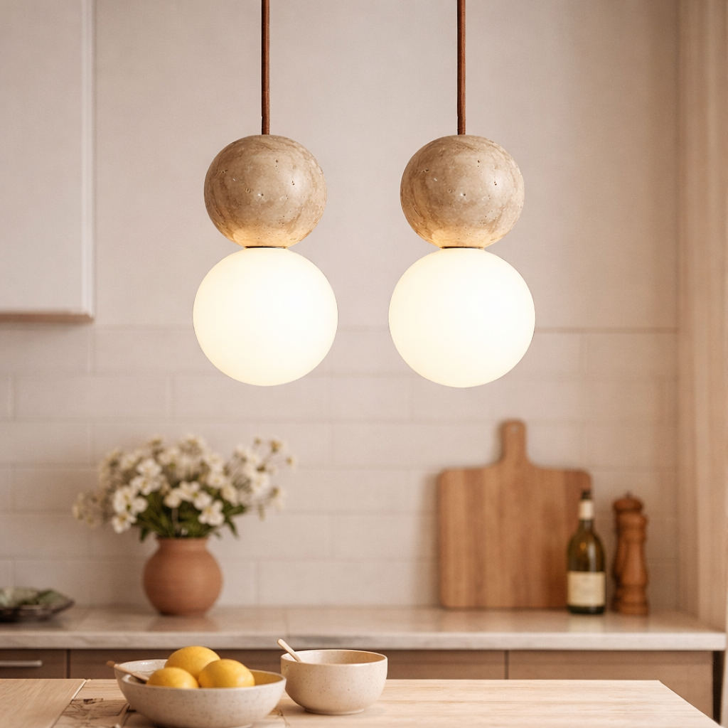 Rund Wabi-Sabi Pendel