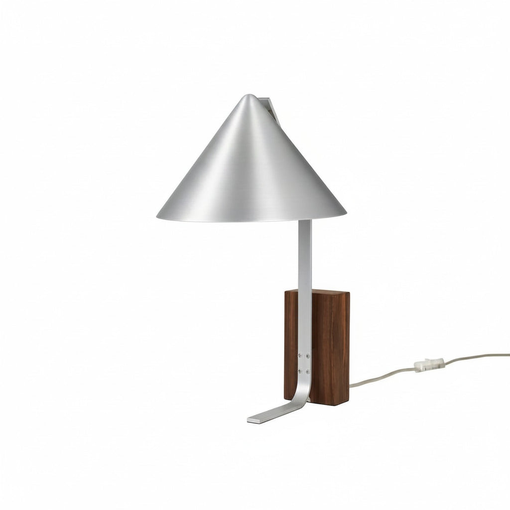 Neuf Cone Table Lamp - minimalist cone shade on white background