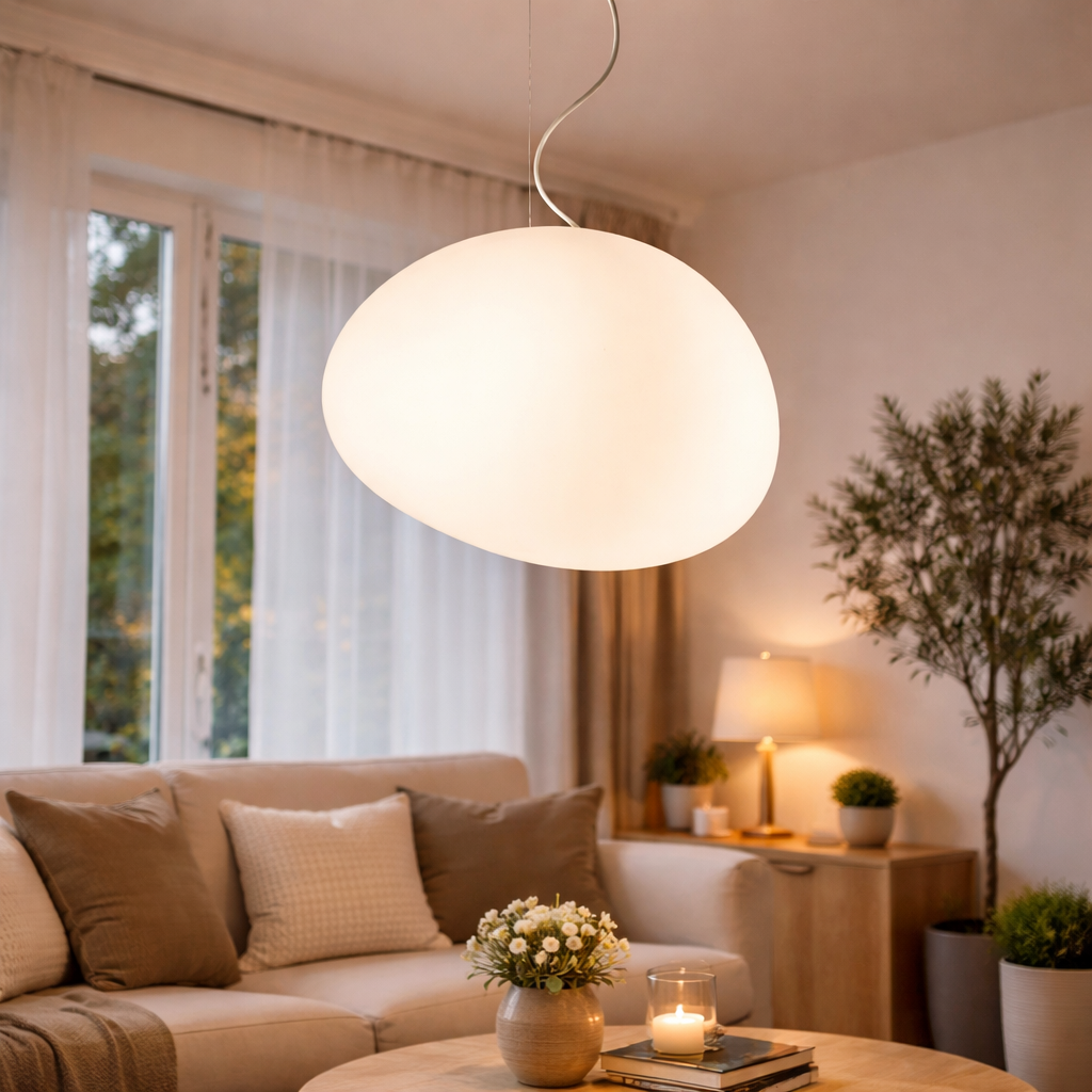 Organische Glazen Hanglamp voor Interieur