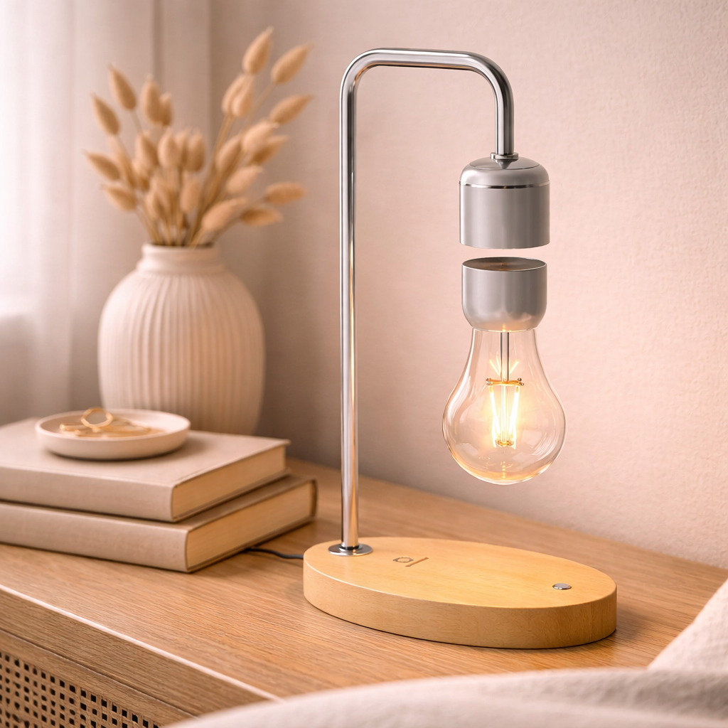 Floating Table Lamp With Magnetic Effect