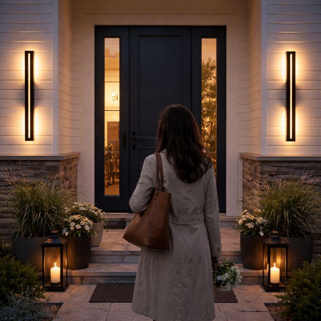 Applique murale LED de 60 cm pour éclairage intérieur et extérieur