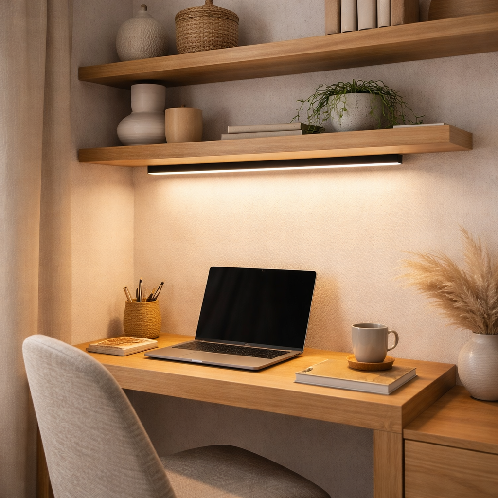 Moderne Lineaire LED Plafondlamp in Zwart voor Woonkamer