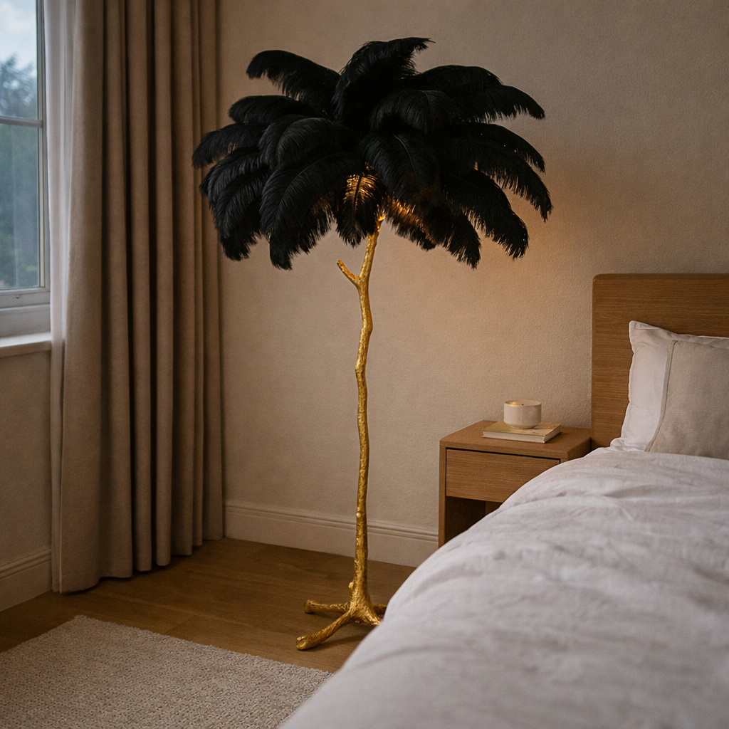 Floor Lamp with Springs