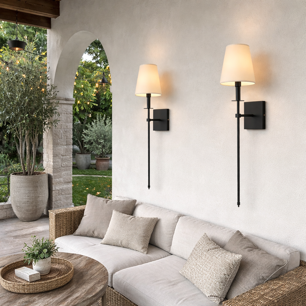 2-Pack Draadloze Oplaadbare Wandlampen