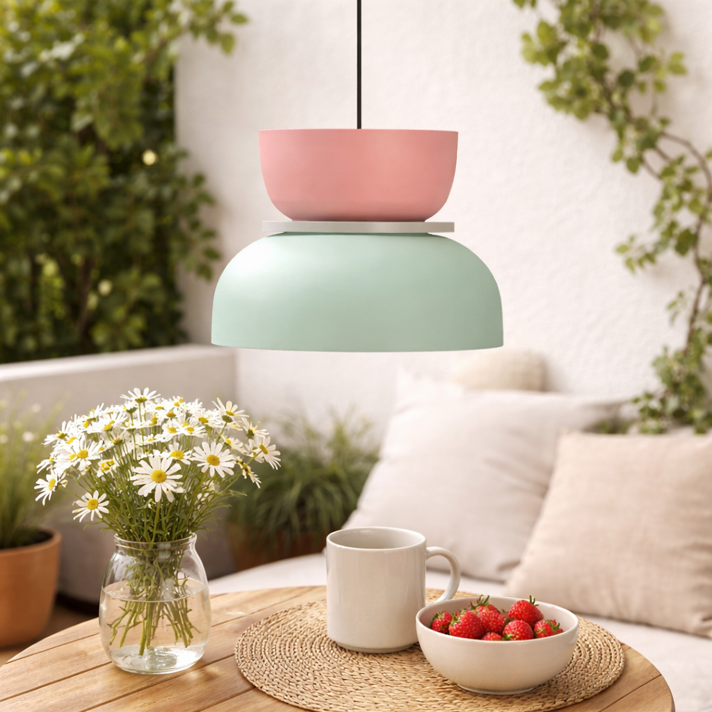 Suspension nordique avec design colorblock