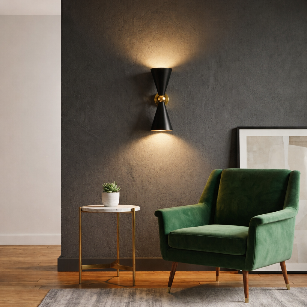 Wall Lamp With Sleek Shape And Directed Light Beam