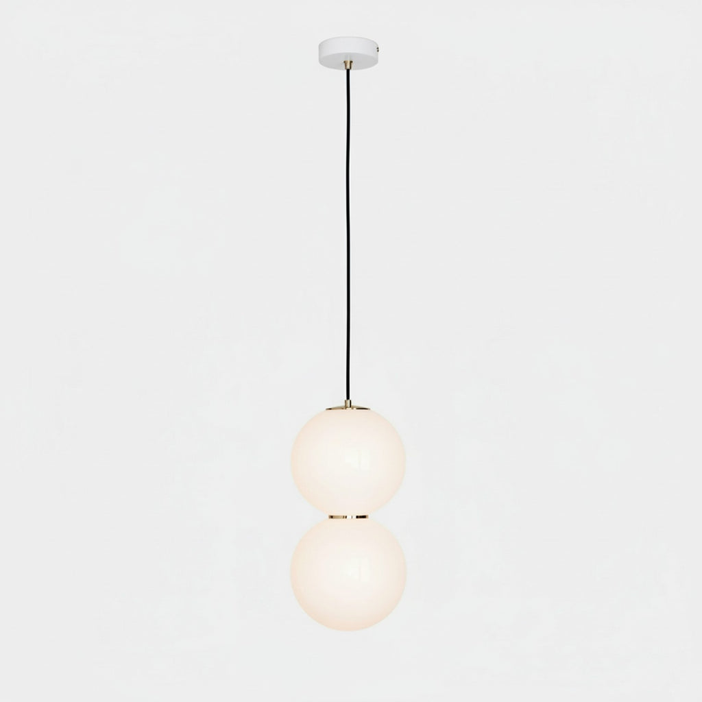 Pearls E Double Suspension Light - Low Angle View