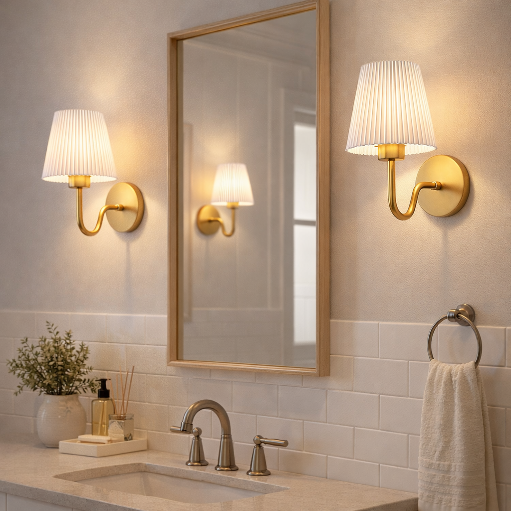 Applique murale courbée avec commande sans fil