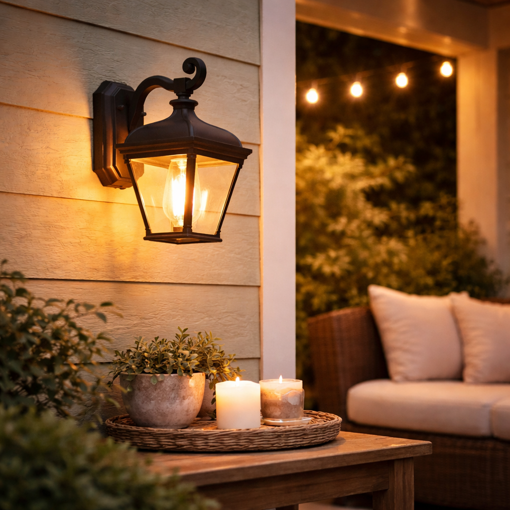 Zwarte Buitenwandlamp In Klassieke Koetsstijl
