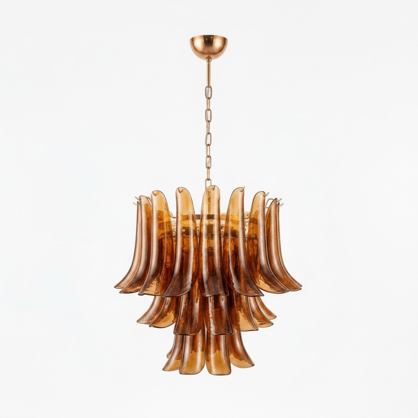 Emberwave Glass Chandelier - Angle