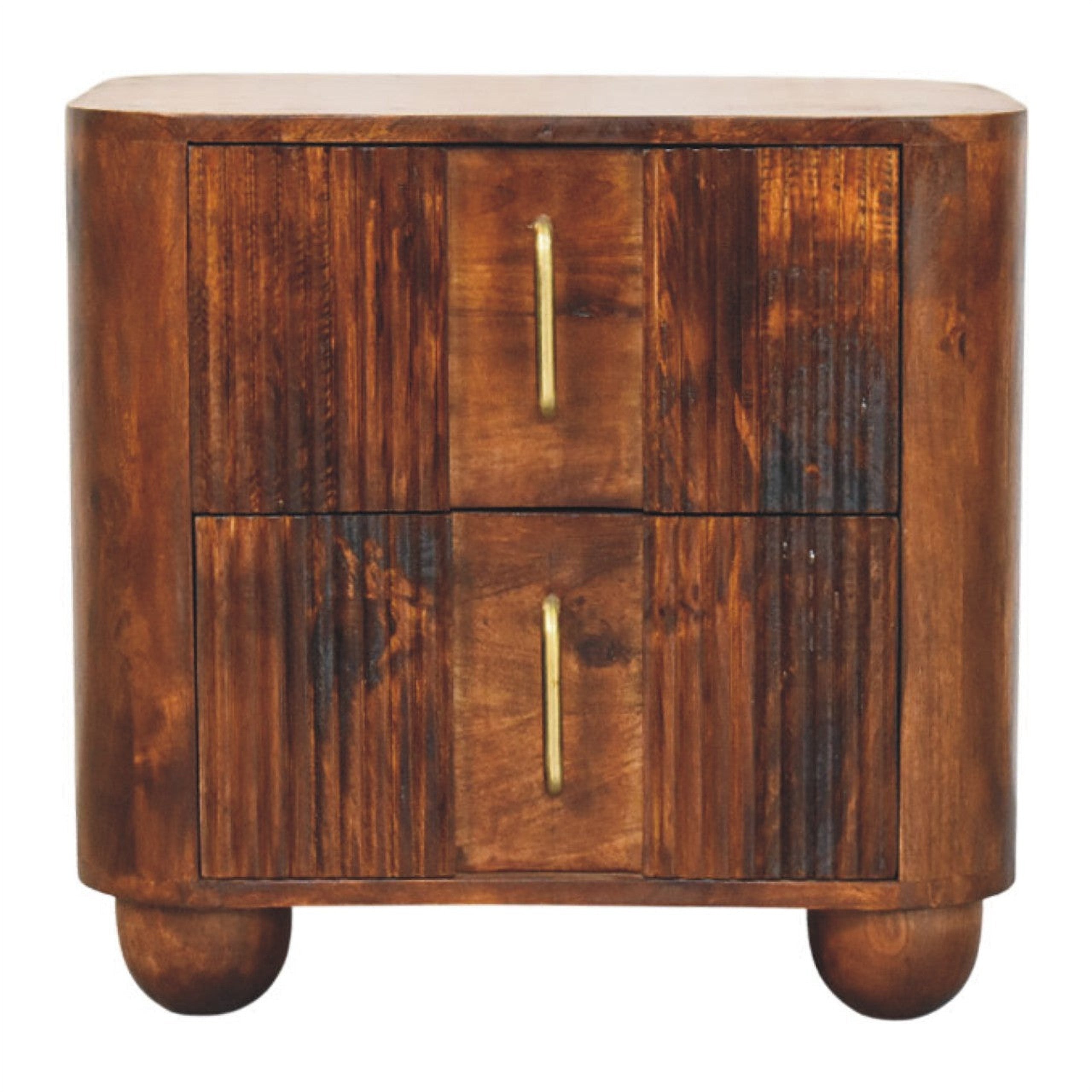 Ake Solid Wood Nightstand