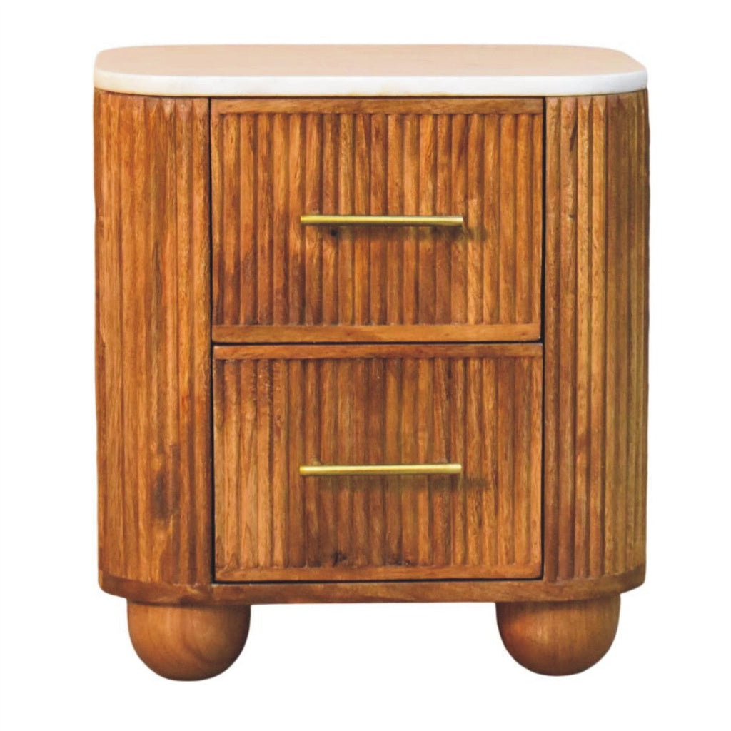 Erna Marble Nightstand