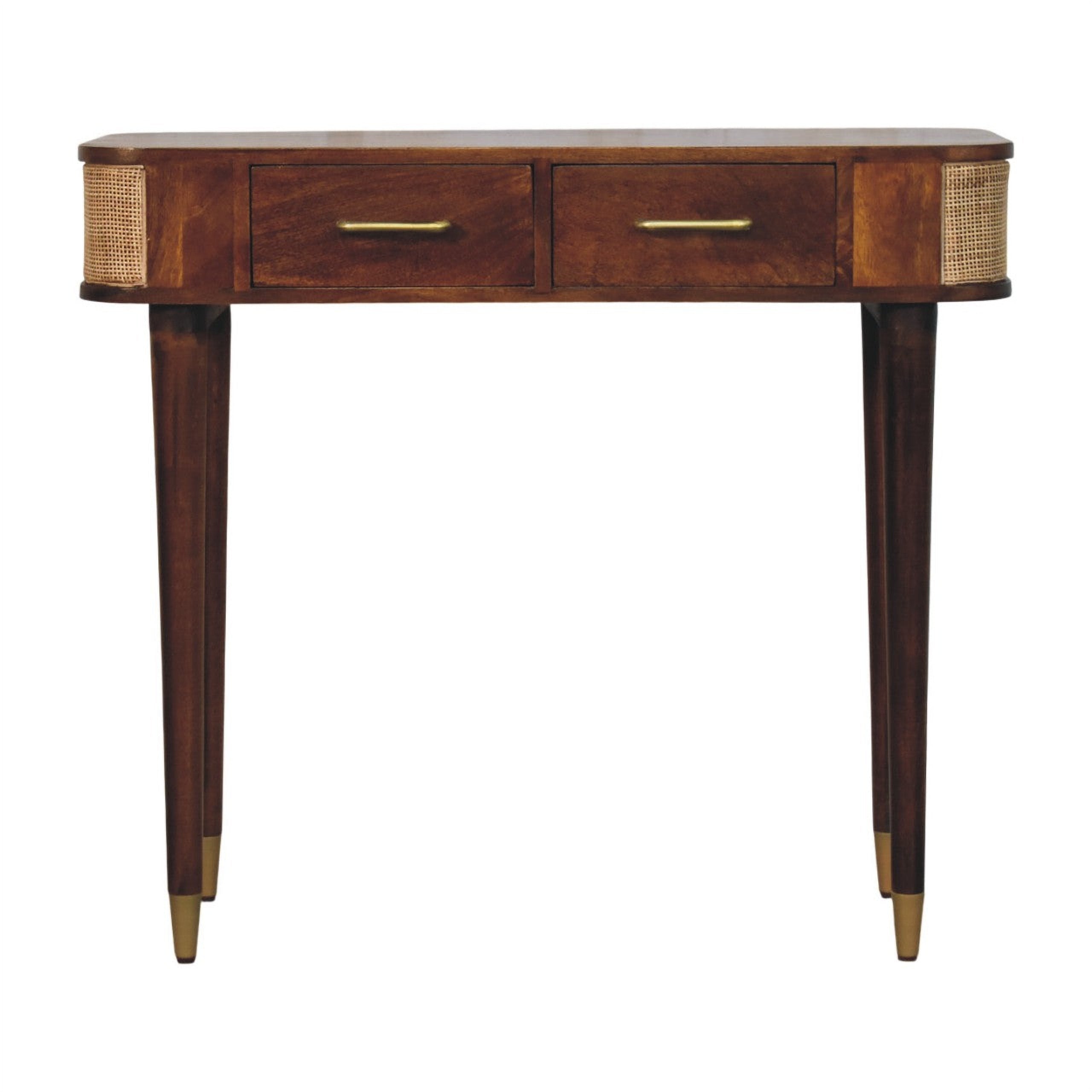 Vanna Cane Console Table