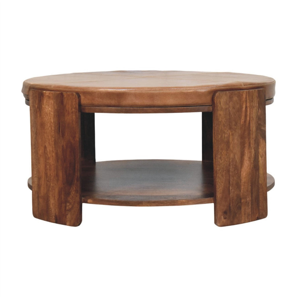 Orin Leather Coffee Table