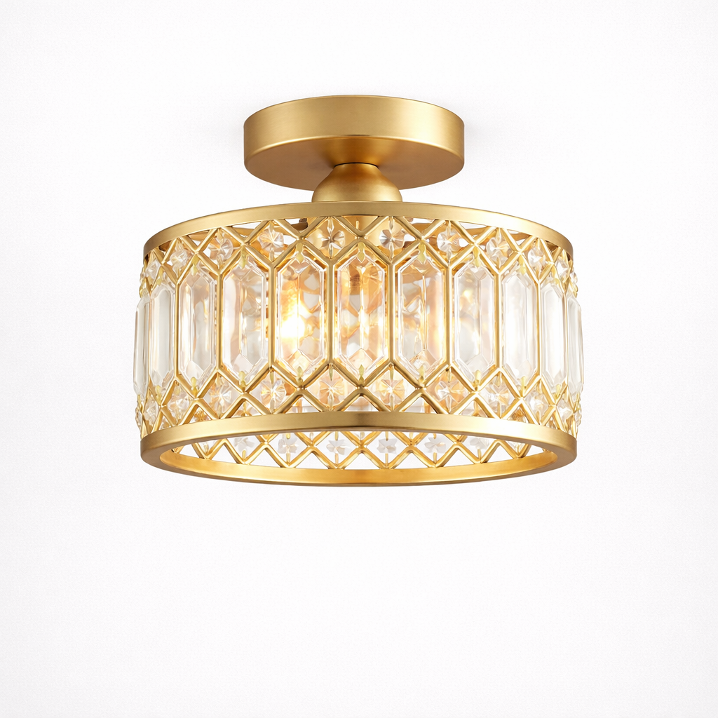 Crystal Ceiling Shade in Contemporary Style