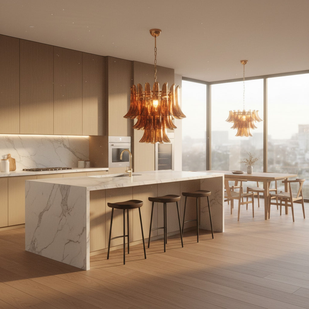 Emberwave Glass Chandelier - Lifestyle