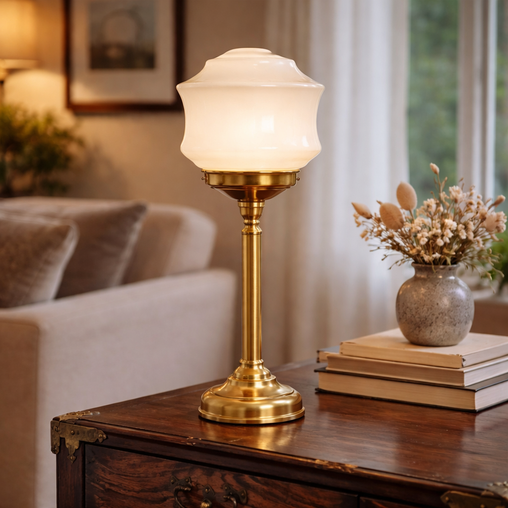 Tafellamp Met Kandelaarvormige Basis