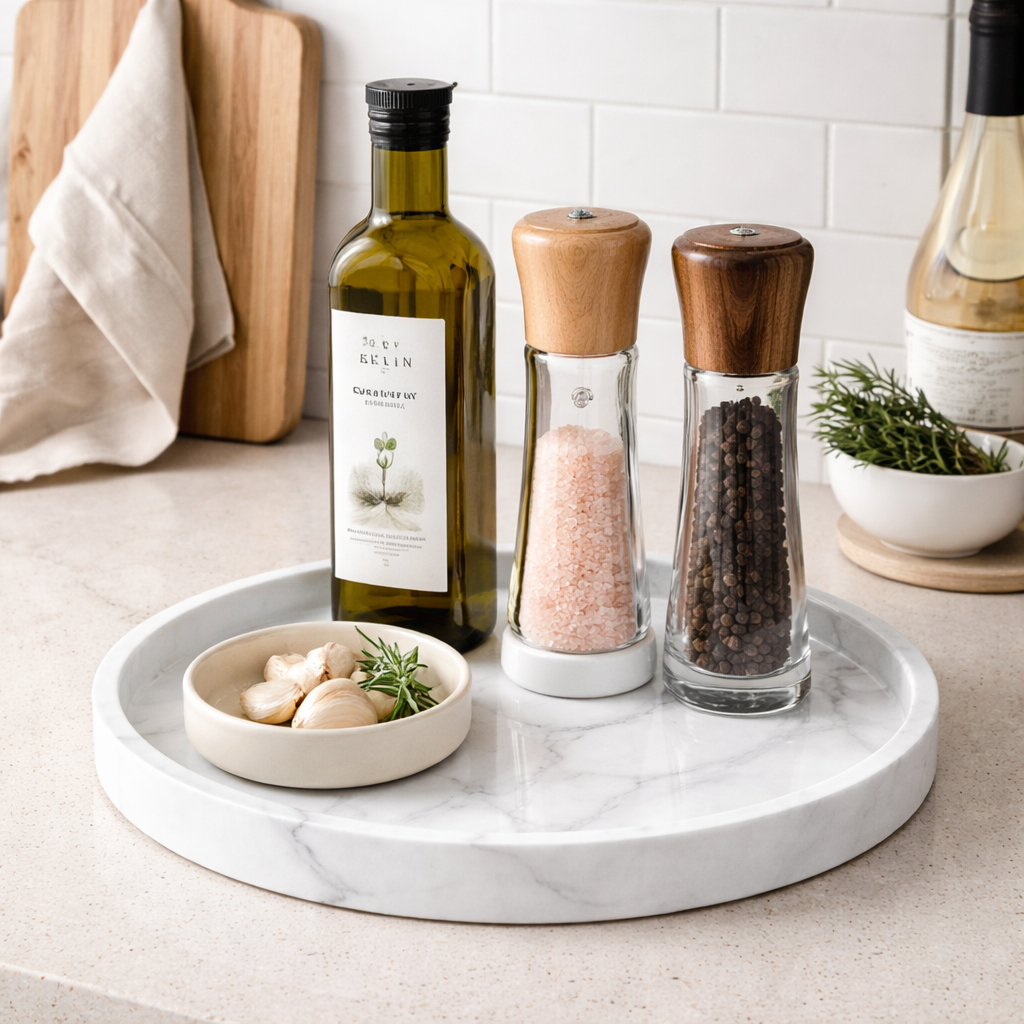 Clamp-Attached Walnut Wood Tray