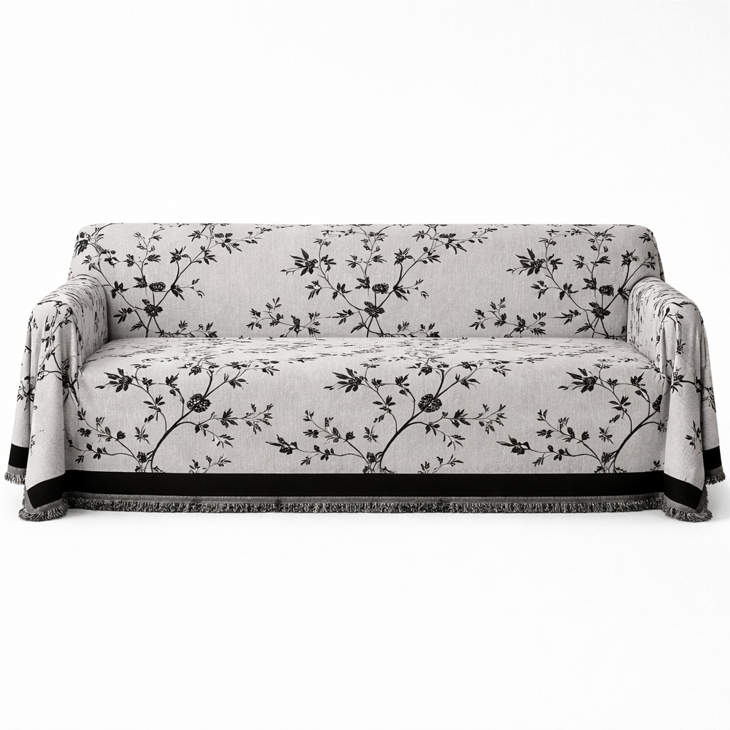 Chenille Sofa Cover with Fine Weave Texture
