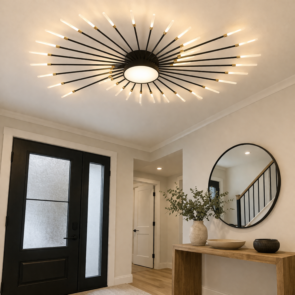 Design Plafondlamp Voor Woonkamer Met Moderne Lichtstructuur