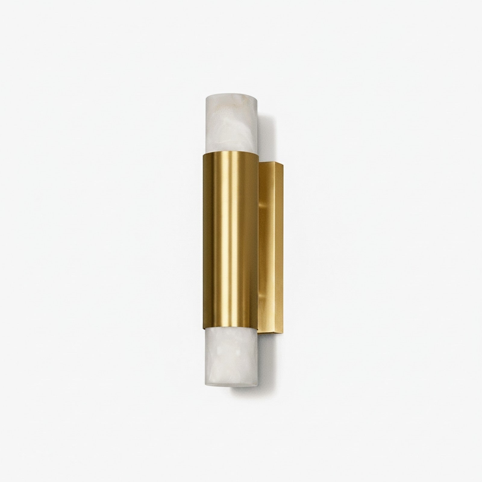 Arden Alabaster Wall Lamp - natural stone shade on white background