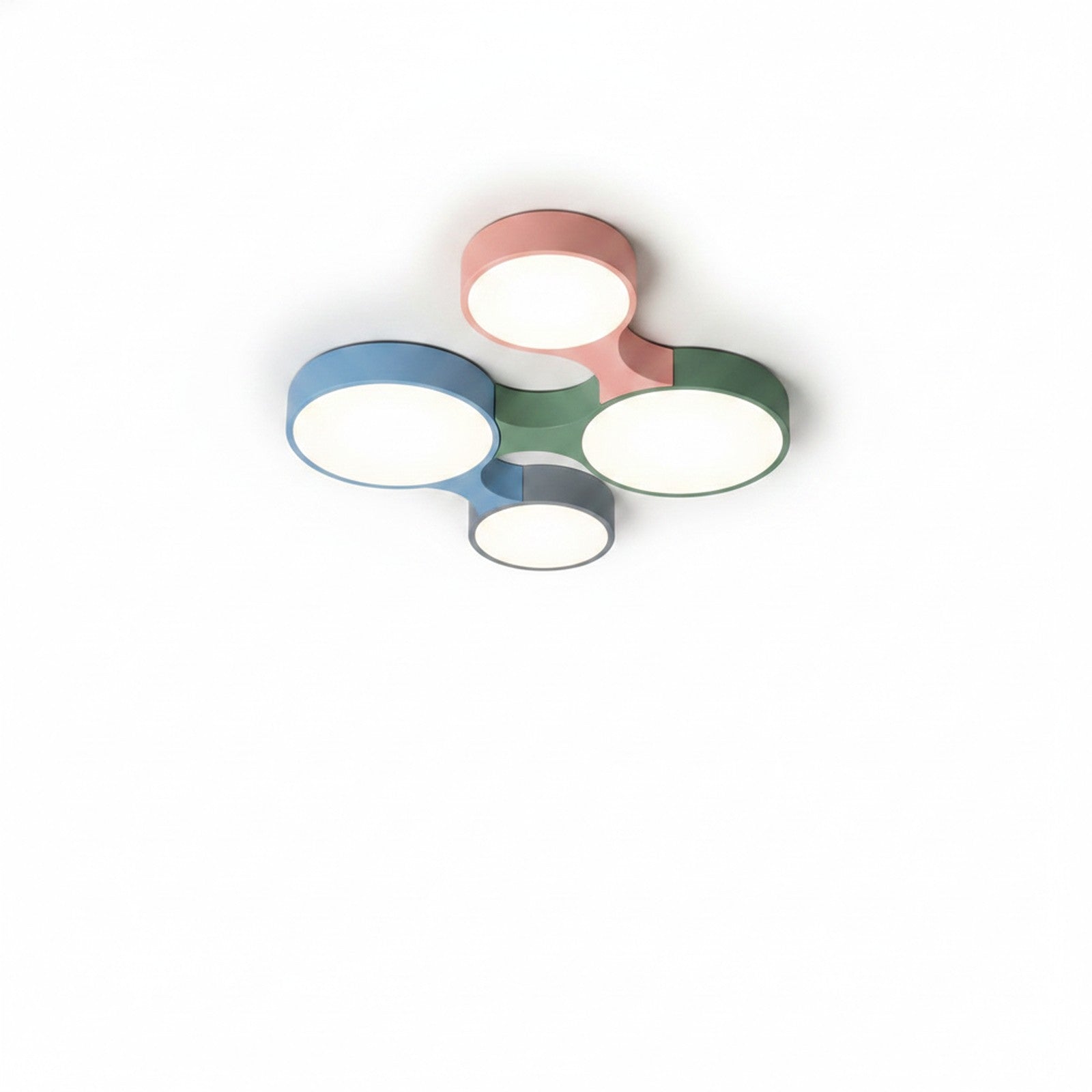Cogs Nordic Colorful Ceiling Light on white background
