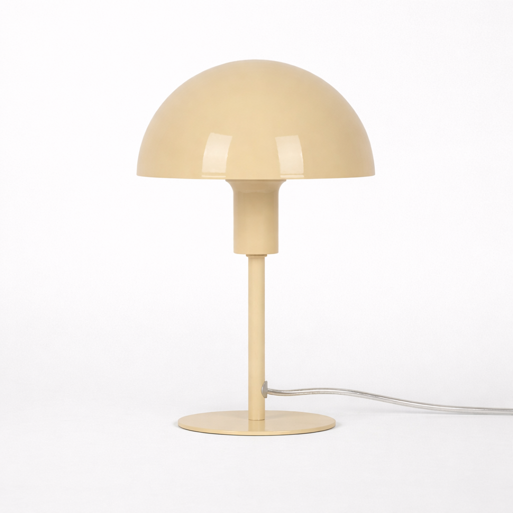 Compacte Tafellamp Met Ronde Kap En Moderne Vorm