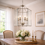 Hanglamp Met Zes Lichtpunten In Satijnchroom