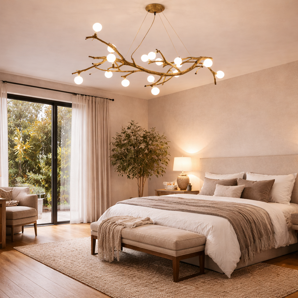 Hanglamp Met Takvormig Ontwerp En Sfeerverlichting