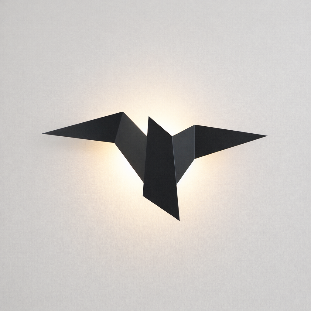 Applique murale en forme d’oiseau avec éclairage décoratif
