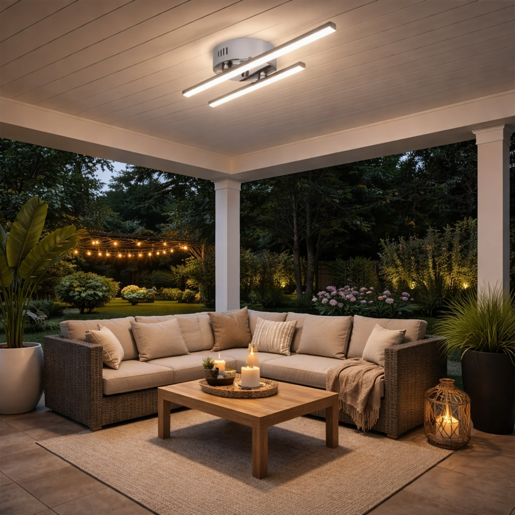 LED Plafondlamp Met Compact Ontwerp En Warm Wit Licht