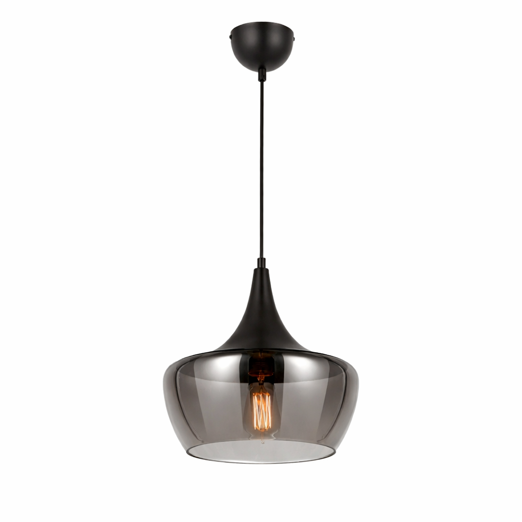 Glazen Hanglamp Met Tijdloze Vorm Voor Binnenruimtes