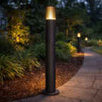 Antraciet Bollard Buitenlamp Voor Tuinpadverlichting