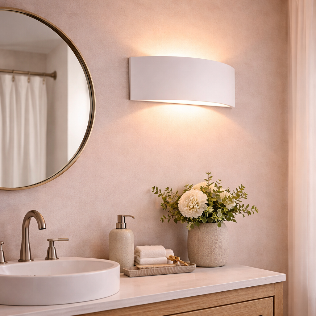 Minimalistische Wandlamp Met Strakke Lijnvorm Voor Binnenruimtes
