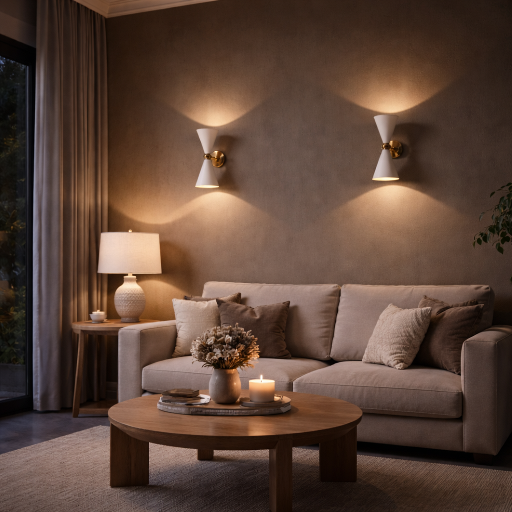 Wall Lamp With Sleek Shape And Directed Light Beam