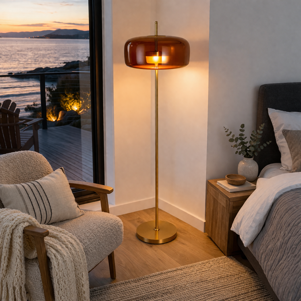 Industrielle Stehlampe im Vintage-Stil