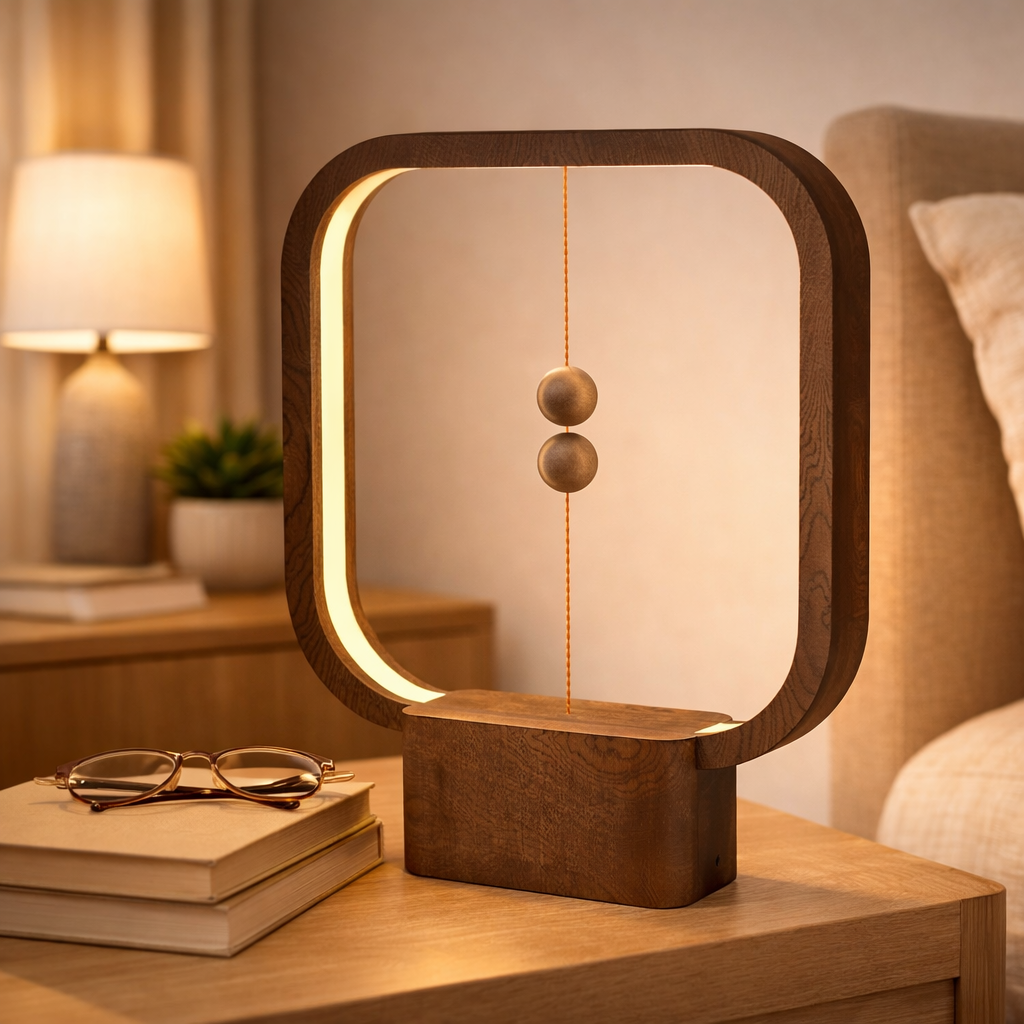 Vierkante Tafellamp Met Magnetische Schakelbalans