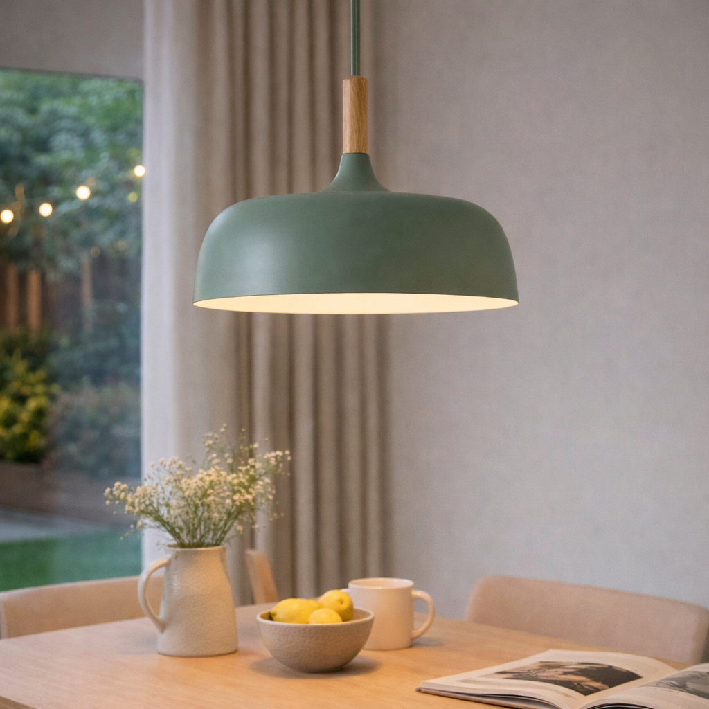 Nordisk loftslampe med enkel form