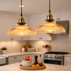 Glass Pendant Lamp with Minimalist Design