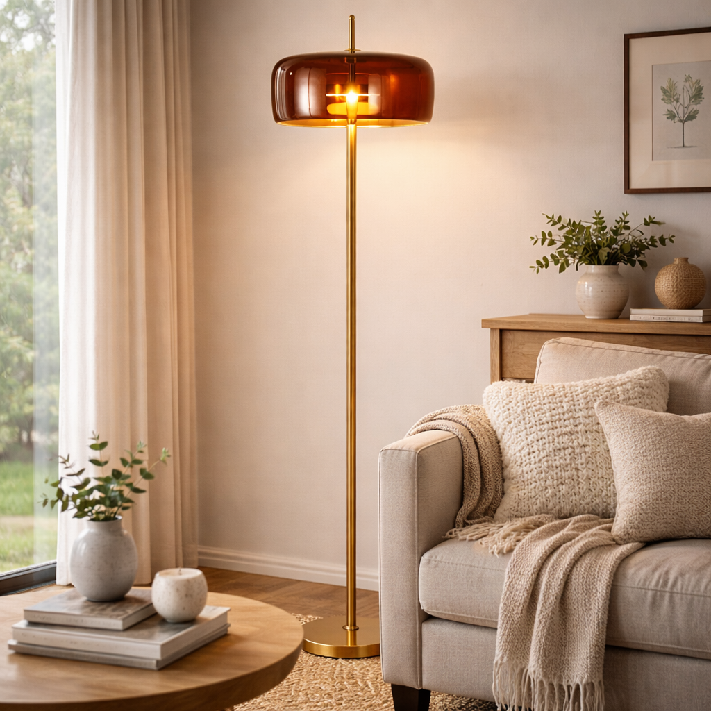 Industrielle Stehlampe im Vintage-Stil