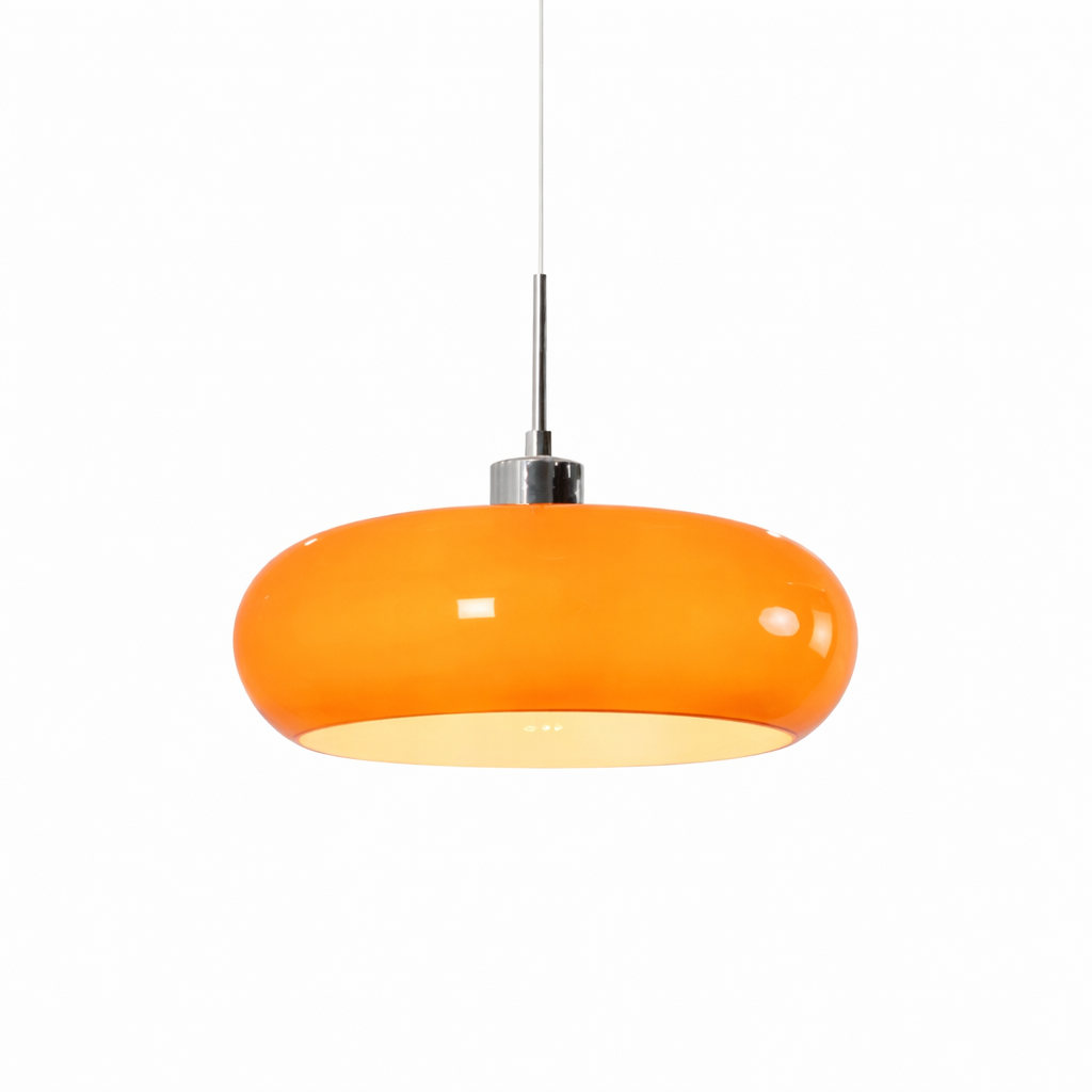 Bauhaus Hanglamp met Glazen Potvorm